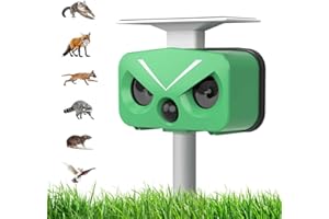 YOUKK Abwehrmittel für Katzen, Ultraschall, Sonnenenergie, IP66, wasserdicht, mit einstellbarer Frequenz, zur Entfernung von Haustieren, 5 Modi, verstellbar, Tiervertreiber, Ultraschall, Tierabwehrmittel