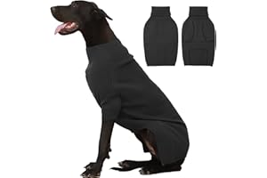 IECOii Maglione natalizio per cani extra large, per cani di taglia XL, per cani di taglia XL, per ragazze e ragazzi, a collo alto, lavorato a maglia, facile da indossare, per doberman, alano (grigio,