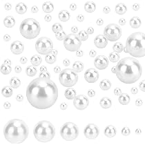 PandaHall 500 Perline Plastiche 8mm Senza Foro - 15 Colori, Per Riempimento Vasi, Decorazione Tavole, Matrimoni E Addobbi Casa