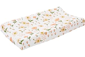 DUBBULON Copri Fasciatoio Universale in Morbido Cotone Traspirante e Riutilizzabile per Neonati e Ragazze