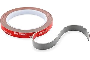 Dpm tapes VHB - Nastro biadesivo universale Extraforte in schiuma acrilica, Resiste All'acqua e Alle Alte Temperature,Decorazioni, Strisce a Led, Auto, Casa e Ufficio (9 mm x 3 m)