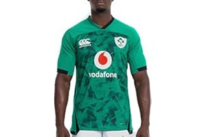 YINTE Irish World Cup Rugby Jersey, 2021 Green Ireland Home Away Jersey, Men's Quick-Drying Training Short Sleeve T-Shirt Sport Casual Polo for a Friend Home-XXXL