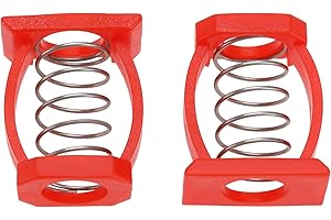 LT Easiyl 2PCS Ressorts de Boucle en C Clip de Charnière de Vélo Pince de Charnière de Limite de Vélo Compatible avec Brompton Les vélos Rouge Clip en Forme de C Accessoires de Vélo