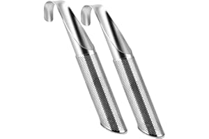 FENGLIN-JOY Colino da Tè in Acciaio Inox 304,2 pezzi Filtro da Tè per Tè Sfuso Riutilizzabile Filtri per Tè Colino da tè in acciaio inox con Gancio per Tè Sfuso,Spezie
