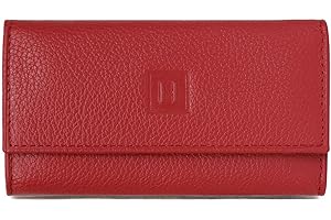 Hexagona - Étui-clés 2 Volets - pour Femme - Collection Confort - en Cuir de Vachette grainé