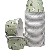 Trend Hediye Sepeti 50'li Dondurma Desenli Muffin Kek Kalıbı, Kek Kaps&uuml;l&uuml; Cupcake Kalıbı, Airfryer Uyumlu