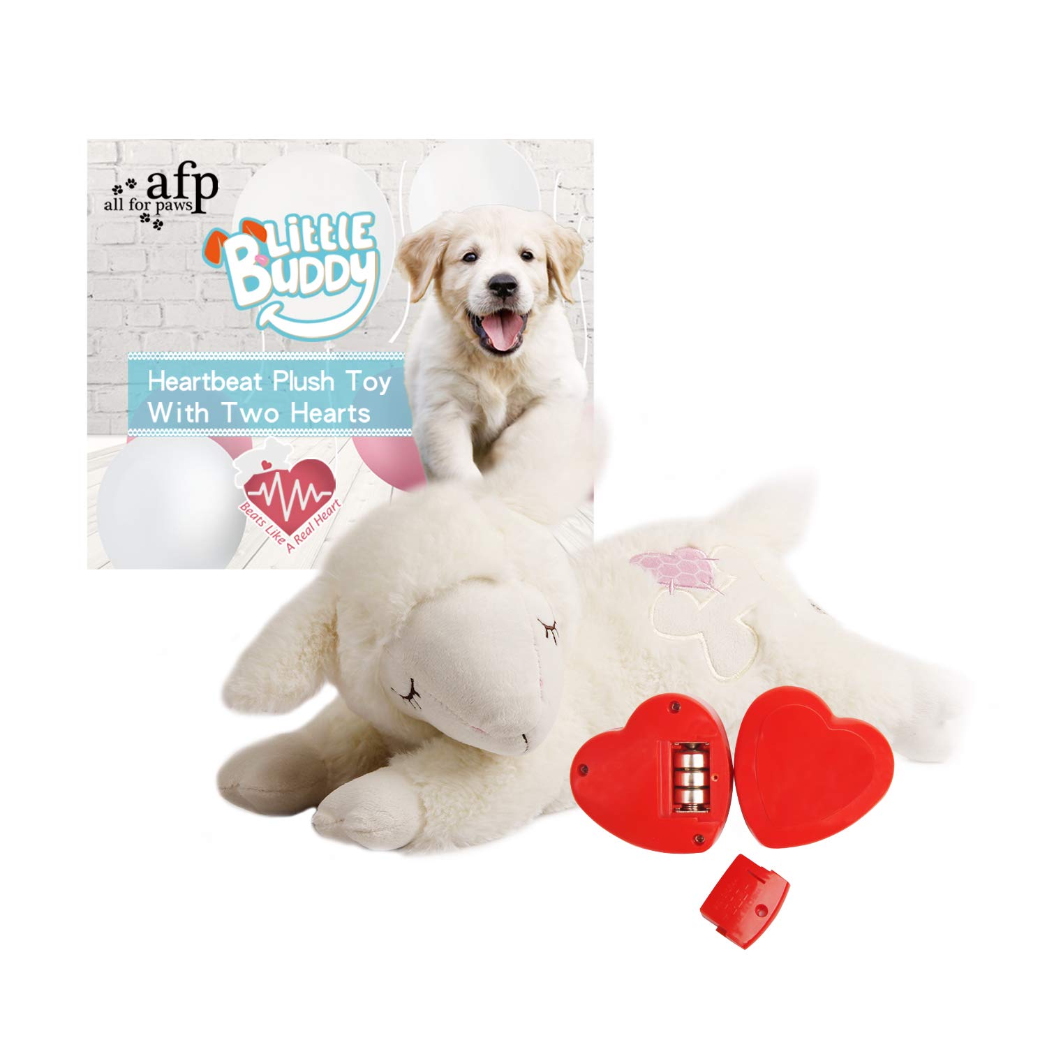 ALL FOR PAWS AFP Snuggle Sheep Pet Behavioral Aid Toy Plush Toy (TWO