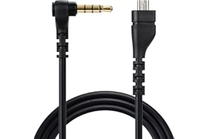 EARLA TEC Replacement Audio Cable Cord, Compatible for SteelSeries Arctis 3 /Arctis 5/ Arctis 7 /Arctis Pro Wireless Gaming Headphones (Audio Cable, Black)