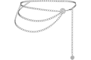 WLLHYF Metal Waist gold Chain Belts Belly Jewelry body Bra Sexy Chain Fashion Multilayer Dress Accessories Adjustable Waistbands Body Decorate for Women Skirt Pants