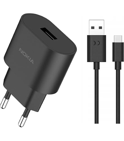 Mungoo Caricabatterie E Cavo Micro USB Per Nokia (105, 106, 110, 215, Asha 301, 503 E Molti Altri) – 1A Con Panno In Omaggio