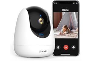 Tenda Wewnętrzna Kamera WiFi 2K - Kamera do Monitoringu 360° z Funkcją Wywołania Jednym Dotknięciem, Wykrywaniem Zwierząt/Placu/Osób/Ruchu, Dwukierunkowym Dźwiękiem, Widzeniem w Nocy, Alexa, CP3 Pro