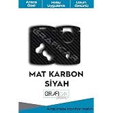 Key Card Foil Sticker Coating Compatible with Graficar Design Renault Clio4, Matte Carbon Black