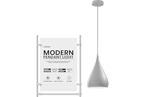 LEDSone Modern Industrial Teardrop Hanging Ceiling Light Pendant Lamp, Eyeball Design Modern Light Shades E27 UK Lamp Fixture (Bianco)