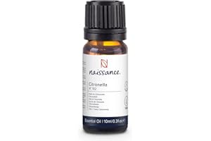 Naissance Citronella Essential Oil (No. 182) - 10ml - Pure, Natural, and Undiluted - for Aromatherapy, Massage Blend & Diffusers - Calming and Refreshing Aroma