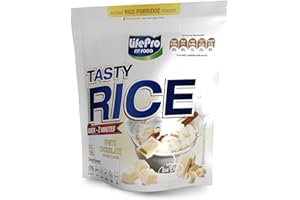 LIFE PRO NUTRITION Life Pro Tasty Rice 1kg | Harina de Arroz Pre Gelatinizada para Mejor Asimilación y Digestión | Carbohidratos para más Energía | Textura Extrafina Sin Azúcares (CHOCOLATE BLANCO)
