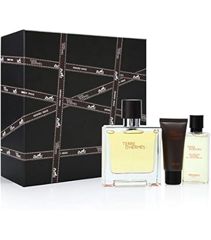 Hermes Terre d' Gift Set 75ml EDP + 40ml Shower Gel and 12ml EDP