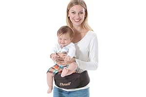 ThreeH Baby Hipseat siedzisko biodrowe, dla małych dzieci, talia stołek, nosidełko niemowlęce z przodu BC10 brązowy