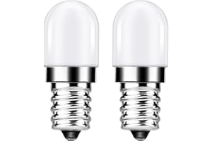 EvaStary LED E14 Kühlschrankleuchte, Warme Farbe 2700K, 1.5W Kühlschrankleuchte Ersetzt 15W Halogenlicht, Geeignet für LED-Lampen in Kühlschränken und Nähmaschinen, 220-240V, Nicht Dimmbar, 2-Sätze