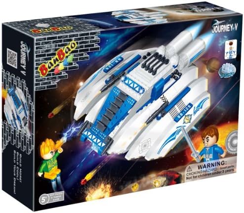 Banbao Construction Building Bricks Blocks 237 Piece Spaceship Fighter - Can Use With Leading Brands - Entertaining Activity Toys &amp; Games Age 5+ Top Selling Boy Children Boys Child Kids - Wonderful Idea for Christmas Easter or Birthday Present Gift
