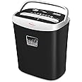 VidaTeco10-Sheet Home Shredder, Cross-Cut Paper Shredder Shreds Paper/Card/Staple/Clip Small Office Shredder Machine, High Security Level P-4 Jam Proof System 15L Liftout Basket