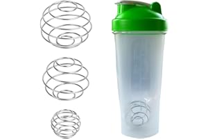 pcsfoe 3 bolas de acero inoxidable, coctelera de proteínas de acero inoxidable, bola mezcladora de proteínas, mezcladora de proteínas, agitador de deporte, bola con bola para bebidas mezcladas con
