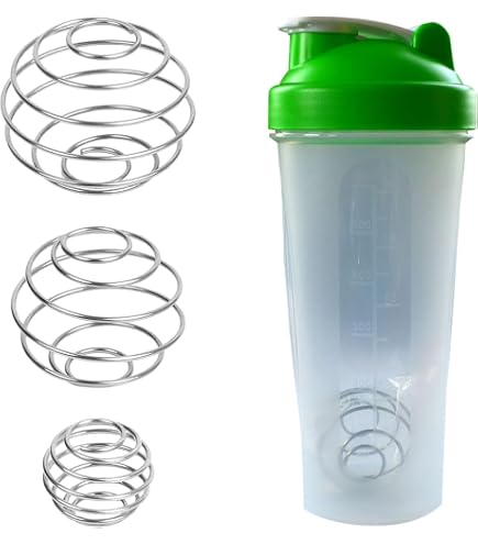 6 Stück Edelstahl Protein Shaker Kugeln – Für Shaker & Flaschen, 4.8x5.3 Cm, Lebensmittelecht 304 Edelstahl