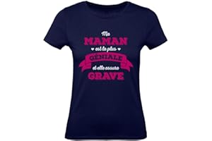 Green Turtle T-Shirts Cadeau Fete des Meres Maman Géniale Femme Tshirt Anniversaire Mamans Cadeaux