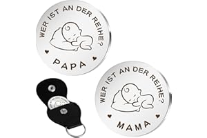 FLEXITONIC Werdender Mama Papa Valentinstag Geschenke Entscheidungsmünze Neue Eltern Geschenke Zur Geburt Schwangerschaftsgeschenk Taufgeschenke für Mädchen Jungen Babyparty Geschenk Adventskalender Füllung