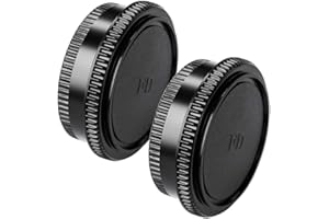 Fotover Body Cap and Lens Rear Cap Cover Replacement Set for Canon FD Mount Lens&Cameras,2 Sets