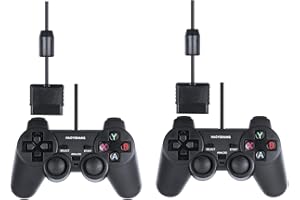 HaoYiShang 2 pcs Dual Wired mannete for ps2 Contrôleur Analogique Gamepad Joystick Joypad pour Sony PS2 Console PSX PSX Video Games