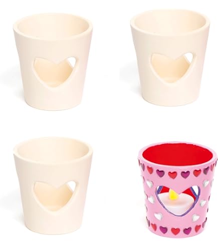 Baker Ross Mini Ceramic Plates & Stands (Pack Of 4) For Kids Arts And - View #7