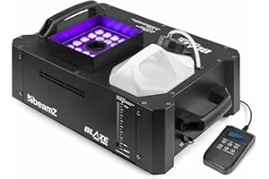 BeamZ Blaze1800 - Nebelmaschine mit Lichteffekt 1800 Watt, vertikal und horizontal Rauchmaschine mit 24x4W LED Spots, für professionelle Shows, Veranstaltungen, Hochzeiten, DJs, und Partys