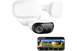 Reolink Elite Floodlight WiFi, Panorama à 180°, Recherche Vidéo IA Locale, Caméra Surveillance WiFi Filaire, Détection Alerte Intelligentes, LEDs Dimmables de 3000 Lumens, Wi-FI 6 Bi-Bande 2,4/5 GHz