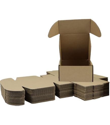 Scatoline Di Cartone 50 Buste In Cartone Ondulato Bianco 10x10x5