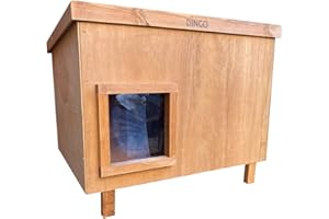 GENERIC Feral Outdoors Cat House Shelter Cat Den Equipped With Extra Legs -Winter And - Protection From Weather Cat Den, Brown