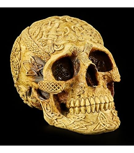 Artistone Totenkopf Aus Tigerauge – Handgeschnitzt, 5,1 Cm, Quarzkristall, Für Deko, Meditation & Sammler
