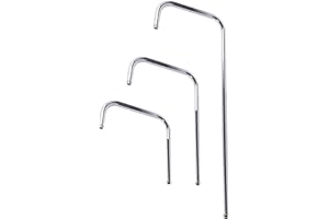 KANANA Tuyau montant de 96 cm de hauteur, filetage intérieur 3/4" pour le robinet et filetage extérieur 1/2" pour pommeau de douche. Extension : 34,5 cm.