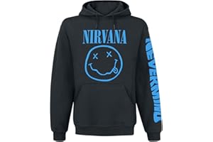 Nirvana Nevermind Smile Männer Kapuzenpullover schwarz Band-Merch, Bands