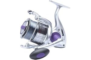 FISHZONE COLIBRI PRO FD70 SURF (3 plus 1 Ball Bearings) Front Drag Fixed Spool Fishing Reel (Pre Spooled with 20lb Line) - For use on Sea and Surf. UK designed UK Brand.