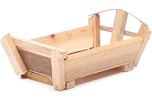 HOLYART Fütterkrippe für Jesuskind 9x18x12cm aus Holz
