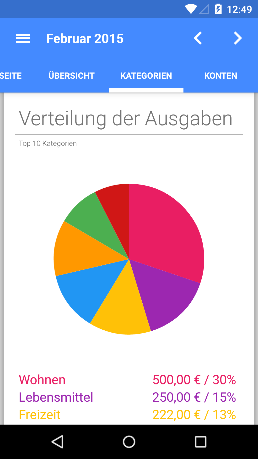 Unser Haushaltsbuch Amazon.de Apps für Android