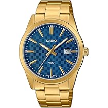 Casio Collection MTP-VD03D-3A1 - Orologio Uomo Quarzo, Cinturino Acciaio, Quadrante Verde, Cassa 41 Mm