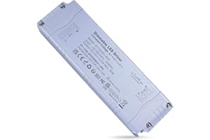 REYLAX Transformateur 220V 24V LED Dimmable TRIAC, Alimentation LED 24V Dimmable 3.33A 80W, Transformateur Basse Tension AC à DC, LED Driver de Tension Constante, Transfo LED pour Bande Lumineuse LED