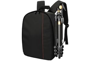Jomewory Zaino Impermeabile per Macchina Fotografica, Zaino per Macchina Fotografica, DSLR SLR Fotocamera Zaino per Fotocamera Grande capacità Resistente all'Usura per Escursioni,