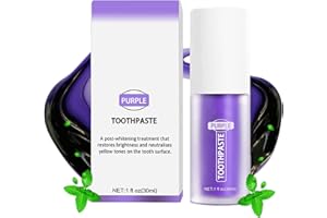 DENDAWEN Obsessive Blanqueador Dental,Blanqueador Dientes Lila,Pasta de Dientes Morada Blanqueadora,Obssesibe Blanqueador Dental para Teeth Whitening,Pasta de Dientes Blanqueadora Purple