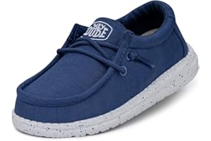 Hey Dude Garçon Wally Youth Slub Canvas MOC Toe Shoes