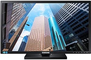 Samsung S24E450BL 59,94 cm (23,6 Zoll) Monitor (DVI, D-Sub, 5ms Reaktionszeit, 1920 x 1080 Pixel) schwarz