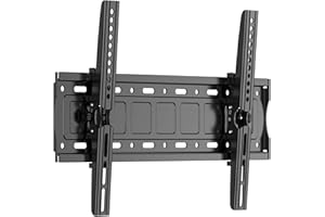 JXMTSPW TV Wandhalterung Neigbar Halterung für die 32-75 Zoll TV LCD LED Flach&Curved Fernseher Halterung hält bis zu 70kg, Max.VESA 600x400mm, Neigbare Fernseher Wandhalterung Einfache Installation