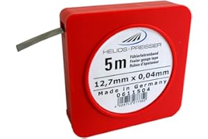 Helios-preisser 611504 - Nastro spessimetro 5 x 13 mm, compreso plastica presa 0,04 millimetri, 0