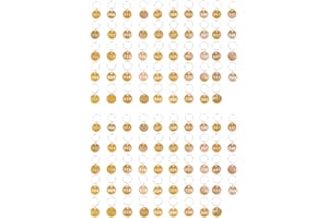 STOBOK Llavero numerado de aluminio para 1 – 100 etiquetas identificativas, marcas, marcas de números, marcas clave con llaveros para organizar y clasificar, 1 juego amarillo